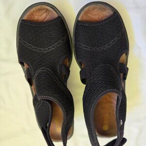 BZEES DREAM WEDGE SANDAL, BLACK, SIZE 10